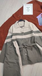 ست شومیز و شلوار کتان زارا (060343) - تصویر 3