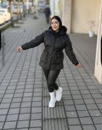 کاپشن کلاه دار شنل (070132) - تصویر 6
