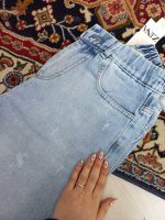شلوار جین کراپ واید لگ زینا (02010370) - تصویر 19