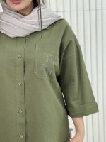 شومیز لینن miu miu (051942) - تصویر 6